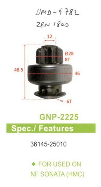 8 DIS HYUNDAI SONATA 2.0-KIA MAGENTIS-SORENTO 2.0 | OEM:ZEN-1800-UMD-5782-36146-25010