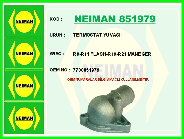 TERMOSTAT YUVASI R9-R11 FLASH-R19-R21 MANEGER | OEM:7700851979