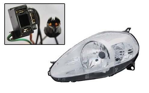 FAR SOL FIAT GRANDE PUNTO 04>10 ELEKTRİKLİ H4 KROM | OEM:51701593