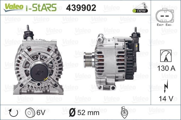 ALTERNATÖR MERCEDES A-B 1.5-1.7 STOP START | OEM:A2661500101-2661500101