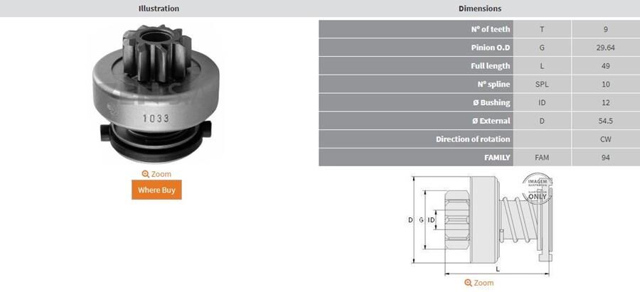 9 DIS ALFA ROMEO 156-145 1.9 JTD-FIAT BRAVA-MAREA 1.9 JTD-BMW 325 TD-OPEL OMEGA 2.5 TD | OEM:UMD-5856-1006209645