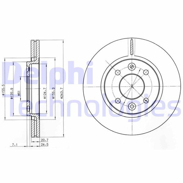 FREN DİSKİ ÇİFTLİ PAKET . DELİKLİ ÖN RENAULT 21 1986 > 1996 | OEM:7700758901-7701204954-7701267954
