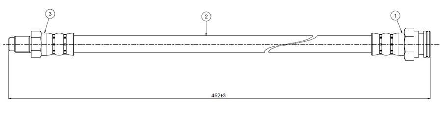 FREN HORTUMU ön BX 82-93 | OEM:95632790