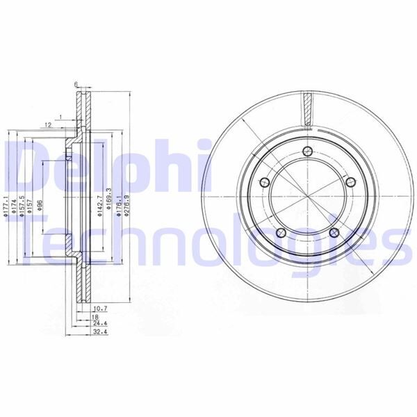 FREN DİSKİ ÇİFTLİ PAKET . DELİKLİ ÖN DAIHATSU FEROZA. FOURTRAK. ROCKY. SPORTRAK. WILDCAT 04/1984 > | OEM:4351287604-4351287605-4351287605