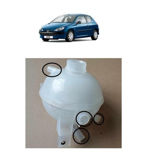 YEDEK SU DEPOSU GENLESME KAVANOZU P206-P307-C2-C3 1.4 1.6 16V 2.0 HDİ 16V 4 GİRİŞLİ | OEM:1323.77-1323.28-1323.86-1323.Z8