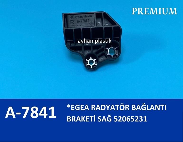 RADYATÖR BAĞLANTI BRAKETİ SAĞ EGEA 21.5 X 19 CM POŞET | OEM:52065231
