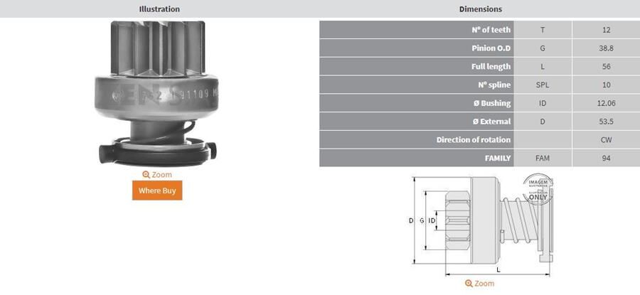 12 DIS FORD TRANSIT V347 2.2 TDCI-PEUGEOT BOXER-CITROEN JUMPER 2.2 HDI | OEM:UMD-5701-1006209824-1006210128
