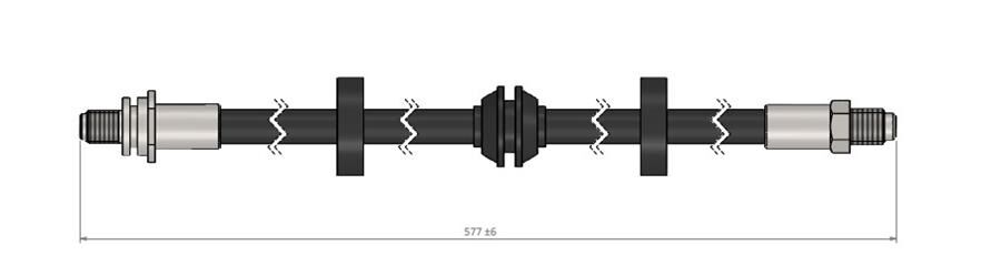 FREN HORTUMU arka Mondeo I I 96-00 | OEM:1071939-97BG2282BB-97BG2282BC