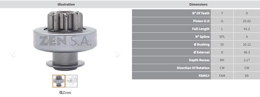 9 DIS CITROEN C-ELYSSE-C3 1.2-PEUGEOT 208-308 1.2 | OEM:501428-TSC1018