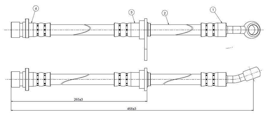 FREN HORTUMU arka Civic 1.3 16V-1.6ESI-1.6VTI 95-. | OEM:46430SR3903