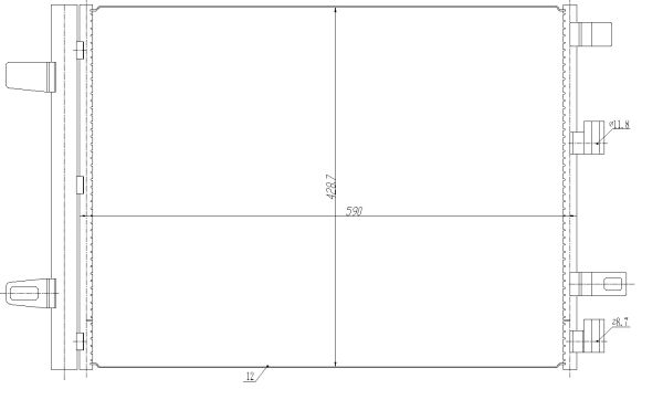 KLIMA RADYATORU MERCEDES W177 V177 W247 C118 X118 H247 X247 | OEM:A2475000054