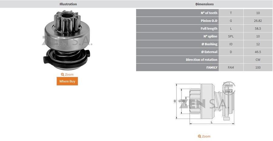 10 DIS FORD ESCORT-MONDEO | OEM:UMD-5514-1006209510-1006209516