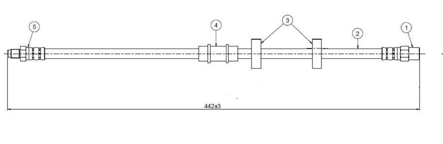 FREN HORTUMU ön Ronda 83-84 | OEM:SE022744400C
