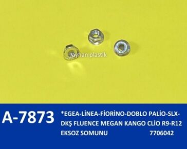 EKSOZ SOMUNU EGEA-LİNEA-FİORİNO-DOBLO PALİO-SLX-DKŞ FLUENCE MEGAN KANGO CLİO R9-R12 | OEM:7706042