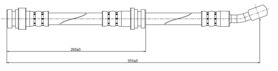 FREN HORTUMU ön Super Carry SK410 86- | OEM:B911126210