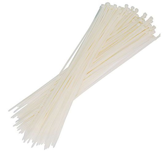 7.5 mm x 370 mm KABLO BAĞI İTHAL BEYAZ 1 PAKET 100 ADET