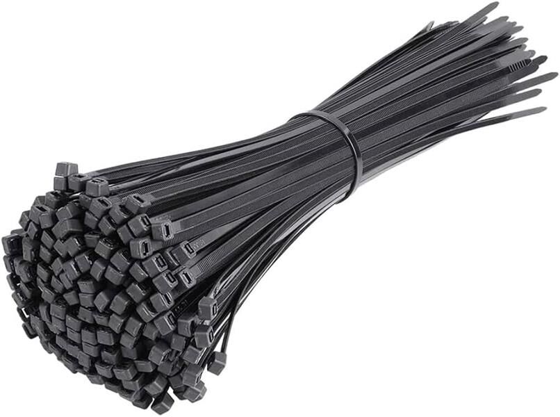 7.5 mm x 370 mm KABLO BAĞI İTHAL SİYAH 1 PAKET 100 ADET