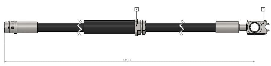 FREN HORTUMU ön A2 02-05 | OEM:8Z0611707-8Z0611707C