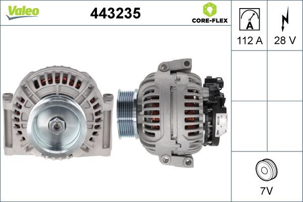 ALTERNATÖR DAF CF85 360-410-460-510 XF95 460-560 XF105 410-460-510 | OEM:0124655014-1927312-0124655293