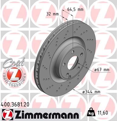 FREN DISKI ON MERCEDES W212 S212 R172 | OEM:A0004211612
