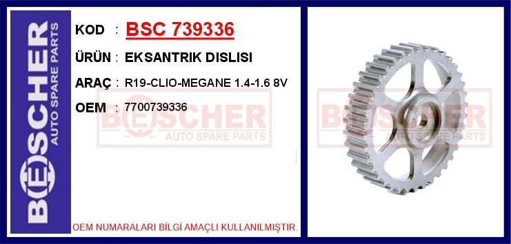 EKSANTRIK DISLISI R19-CLIO-MEGANE 1.4-1.6 8V | OEM:7700739336