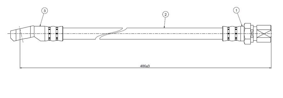 FREN HORTUMU ön Niva 76- | OEM:21213506060-2121350606010