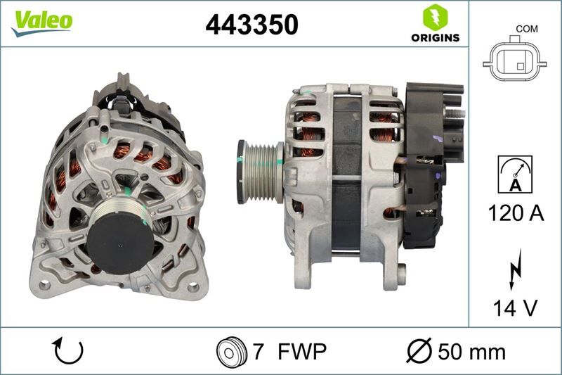 ALTERNATÖR RENAULT CAPTUR II 20> CLIO V 19> DACIA DUSTER II 18> 1.0TCe H4D 14V 120A | OEM:231009092R-231004473R