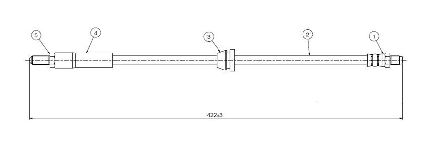 FREN HORTUMU ön FIESTA II FBD FVD 83-89 | OEM:6114613 - 84FB2078AA