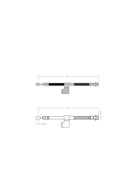 FREN HORTUMU sağ ön Accent II 00-05 | OEM:5873225000-587321A000