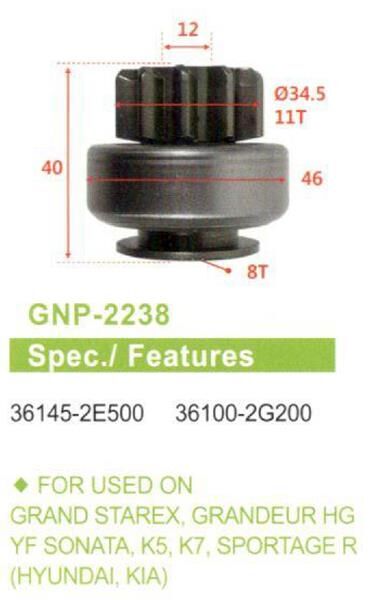 11 DIS HYUNDAI GRAND STAREX-GRANDEUR HG-YF SONATA-K5-K7-KIA SPORTAGE R | OEM:36145-2E500-36100-2G200