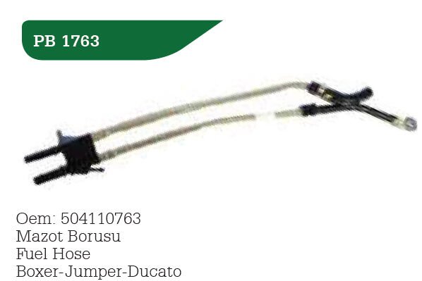 YAKIT BORUSU DUCATO III 06 >JUMPER-IVECO DAILY IV-KARSAN J10 2.3JTD EURO 4 | OEM:504110763