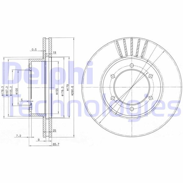 FREN DİSKİ ÇİFTLİ PAKET . DELİKLİ ÖN TOYOTA 4 RUNNER 09/1991 > 03/1996 | OEM:4351235200-4351235250