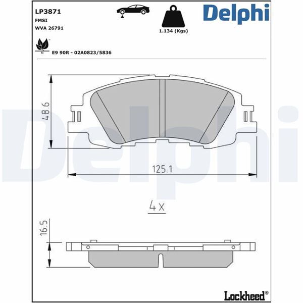 FREN BALATASI TOYOTA YARİS ÖN 02-2020> | OEM:04465K0020