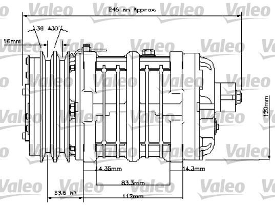 UNİVERSAL KOMPRESÖR TM21 8GR 24V | OEM:92010296