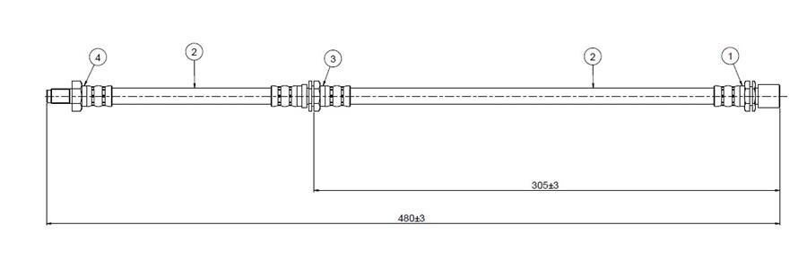 FREN HORTUMU ön Cressida GX-LX-RX-60 81-84 | OEM:9094702407