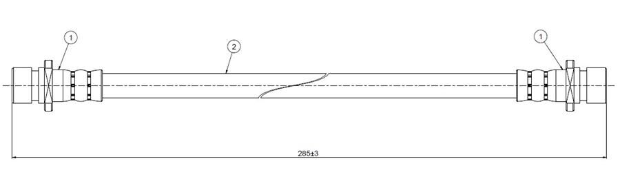 FREN HORTUMU arka CR-V 2.0 16V 97-. | OEM:01466S50000