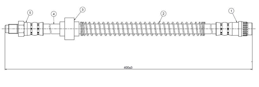 FREN HORTUMU ön XANTİA 3.0 V6 93 | OEM:480683