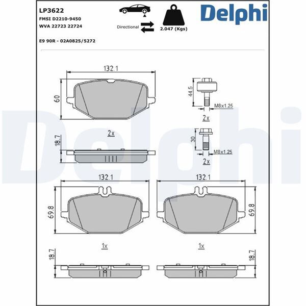 FREN BALATASI MERCEDESGLE-GLS-G-WAGON | OEM:0004205102-A0004204002-A0004205102