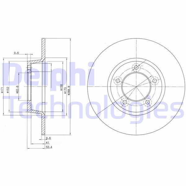 FREN DİSKİ ÇİFTLİ PAKET . DELİKSİZ ARKA JAGUAR MK.I.I. 1959 > 1969 | OEM:C13065