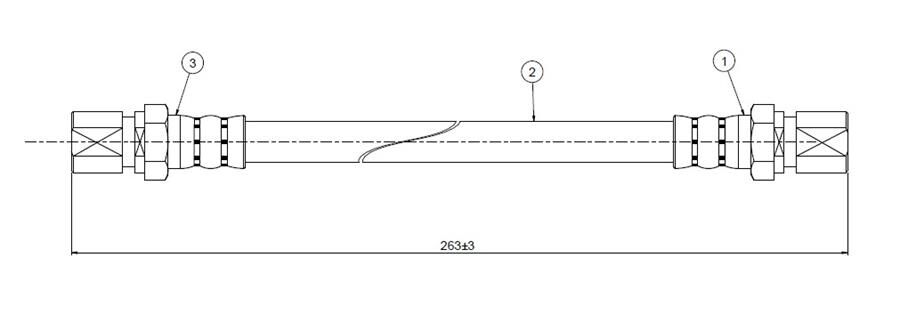 FREN HORTUMU arka 147 80-95 | OEM:4392835-5930453