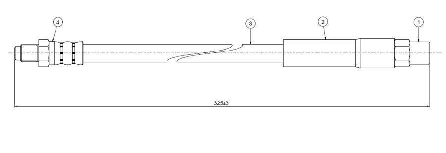 FREN HORTUMU ön 3 E30 -BMW 5 Series >10-7 serie 10> 93-..