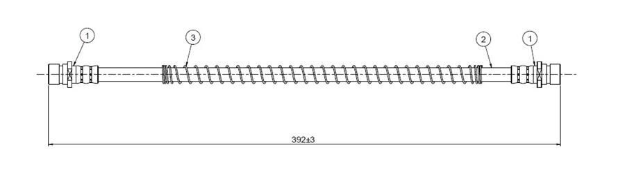 FREN HORTUMU ön Range Rover 91-. | OEM:NTC7670