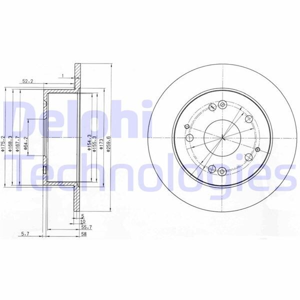 FREN DİSKİ ÇİFTLİ PAKET . DELİKSİZ ARKA HONDA ACCORD 03/1999 > 03/2003 | OEM:42510S1AE20