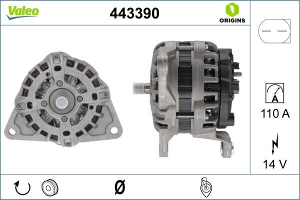 ALTERNATÖR 14V 110A IVECO DAILY 35S 06>09 IVECO DAILY 70C 06>15 FIAT DUCATO 11>16 3.0D MTJ | OEM:504385137