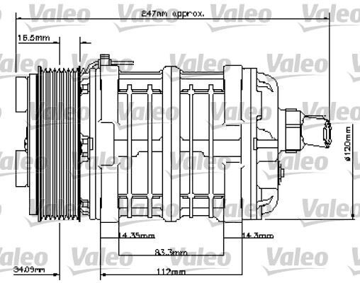 KOMPRESÖR TM15 PK8 12V H-O | OEM:40430006