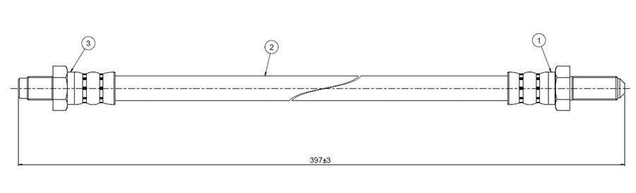 FREN HORTUMU ön 88 series III 71-80 | OEM:NRC9458