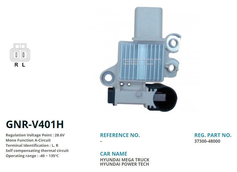 24V HYUNDAI KAMYON LR | OEM:VR-V019B-37300-48000