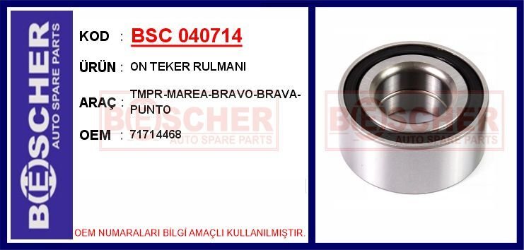 ON TEKER RULMANI TMPR-MAREA-BRAVO-BRAVA-PUNTO | OEM:71714468
