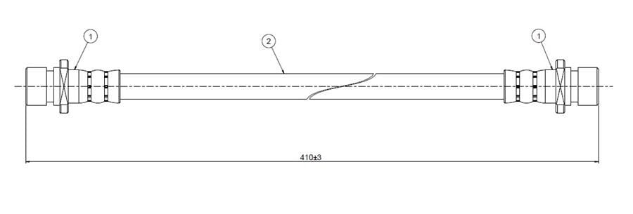 FREN HORTUMU arka HR-V 1.6 i 16V 99-. | OEM:01466S2H000