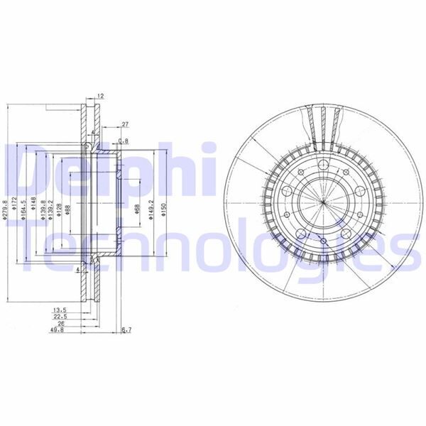 FREN DİSKİ ÇİFTLİ PAKET . DELİKLİ ÖN VOLVO 740. 760. 940. 960 08/1990 > | OEM:3516567-35165679-6848902